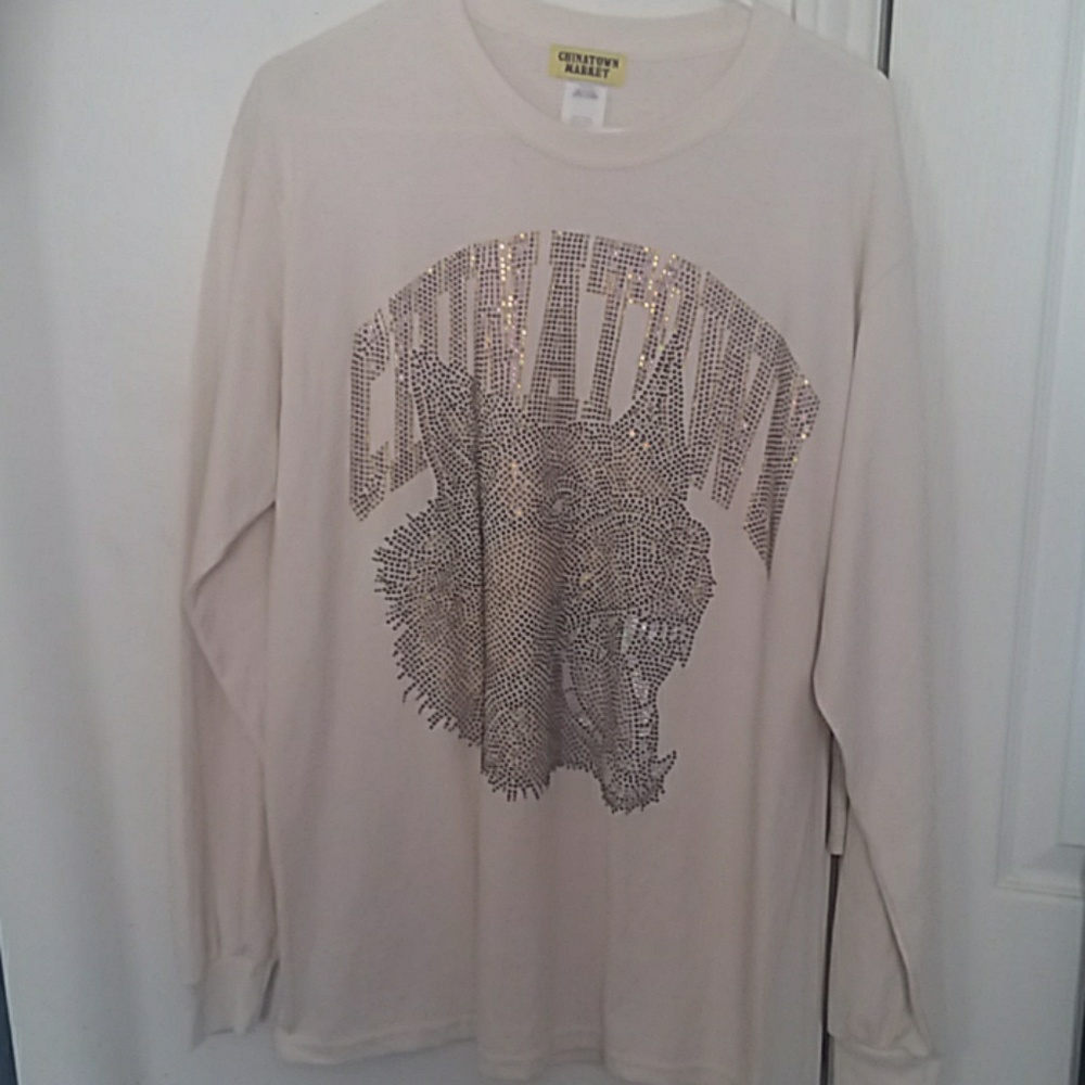 Long sleeve studded shirt